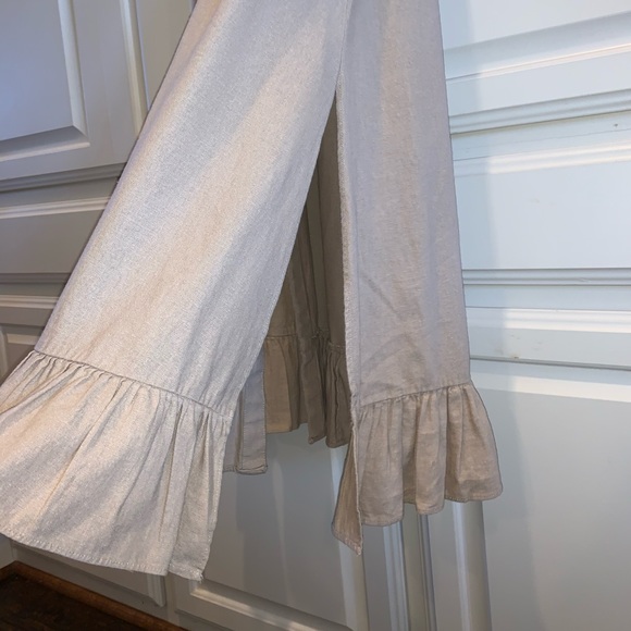 Tan Linen Maxi Dress - Zara - Picture 7 of 9